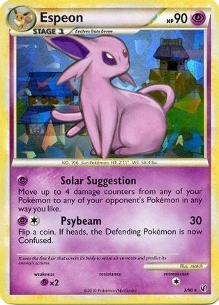 Espeon - 2/90 (HGSS Undaunted - Cracked Ice Holo) (2) [Deck Exclusives] Holofoil