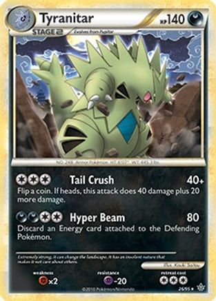 Tyranitar - 26/95 (HGSS Unleashed) (26) [Deck Exclusives] Holofoil