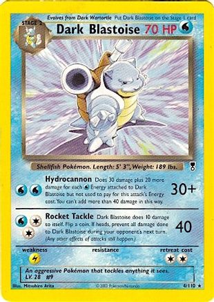 Dark Blastoise - 4/110 (WotC Legendary Collection) (4) [Deck Exclusives]
