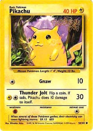Pikachu - 58/102 (PokeTour 1999) (58) [Miscellaneous Cards & Products]