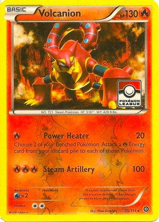 Volcanion - 25/114 (Pokemon League) (25) [League & Championship Cards] Reverse Holofoil