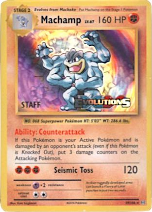 Machamp - 59/108 (Prerelease) [Staff] (59) [XY Promos] Holofoil