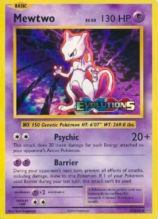 Mewtwo (XY Evolutions Prerelease) (51) [XY Promos] Holofoil