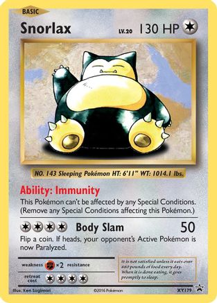 Snorlax - XY179 (XY179) [XY Promos] Holofoil