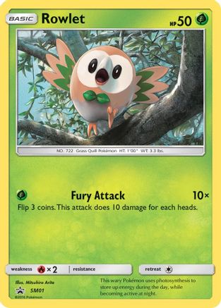 Rowlet - SM01 (SM01) [SM Promos] Holofoil