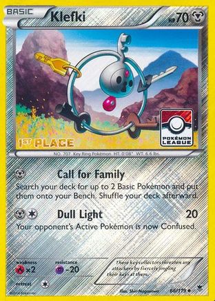 Klefki - 66/119 (Pokemon League) [1st Place] (66) [League & Championship Cards] Reverse Holofoil