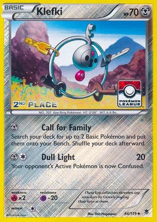 Klefki - 66/119 (Pokemon League) [2nd Place] (66) [League & Championship Cards] Reverse Holofoil
