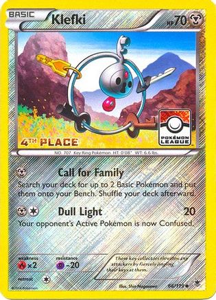 Klefki - 66/119 (League Promo) [4th Place] (66) [League & Championship Cards] Reverse Holofoil