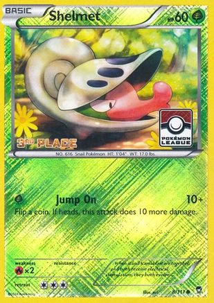 Shelmet - 8/111 (Pokemon League) [3rd Place] () [League & Championship Cards] Reverse Holofoil