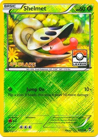 Shelmet - 8/111 (Pokemon League) [4th Place] (8) [League & Championship Cards] Reverse Holofoil
