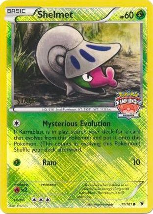 Shelmet 11/101 (Championship Series) [Staff] (11) [League & Championship Cards] Reverse Holofoil