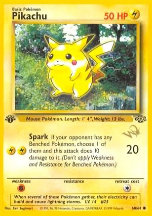 Pikachu [W Stamped] (60) [WoTC Promo]