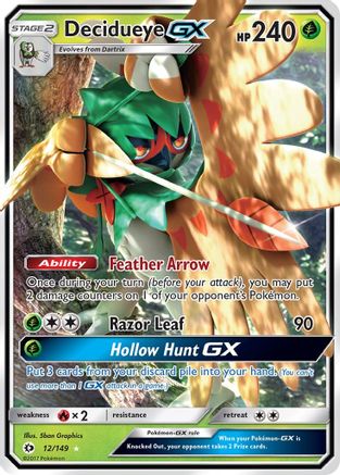 Decidueye GX (12) [SM Base Set] Holofoil
