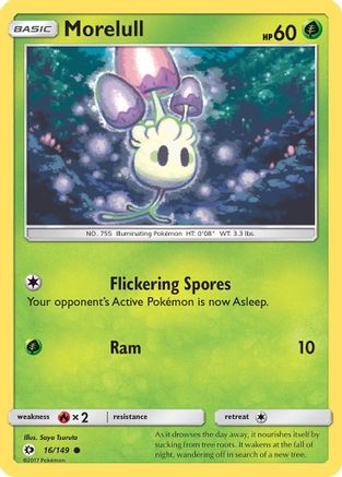 Morelull (16) [SM Base Set] Reverse Holofoil
