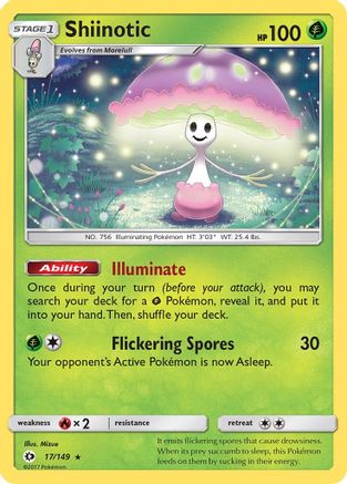 Shiinotic (17) [SM Base Set] Holofoil