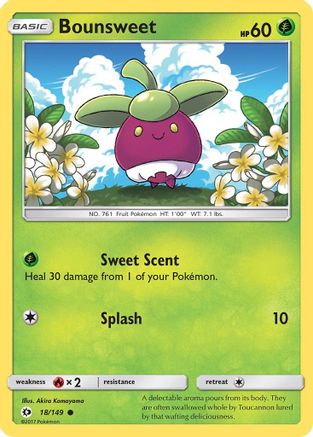 Bounsweet (18) [SM Base Set] Reverse Holofoil