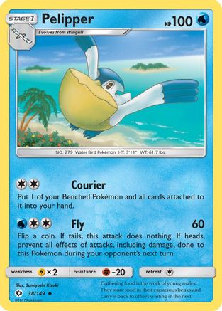 Pelipper (38) [SM Base Set]