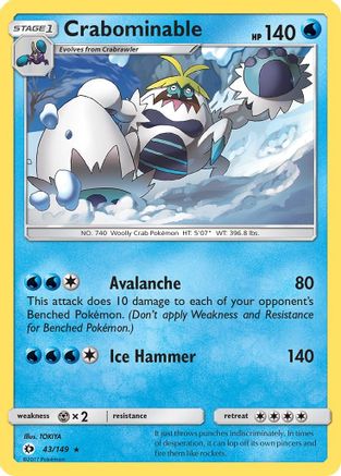 Crabominable (43) [SM Base Set]