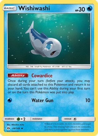 Wishiwashi (44) [SM Base Set] Reverse Holofoil