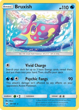 Bruxish (48) [SM Base Set] Reverse Holofoil