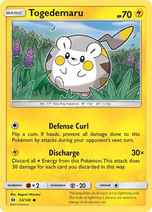 Togedemaru (53) [SM Base Set] Reverse Holofoil