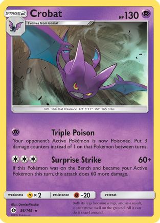Crobat (56) [SM Base Set] Holofoil