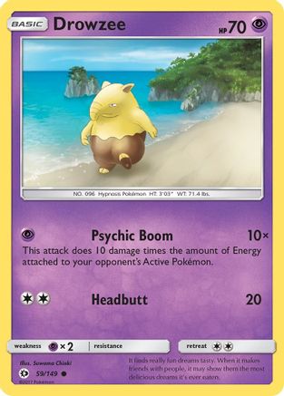 Drowzee (59) [SM Base Set]