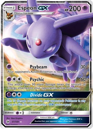 Espeon GX (61) [SM Base Set] Holofoil