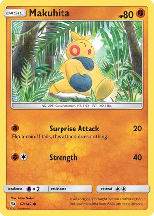 Makuhita (67) [SM Base Set] Reverse Holofoil