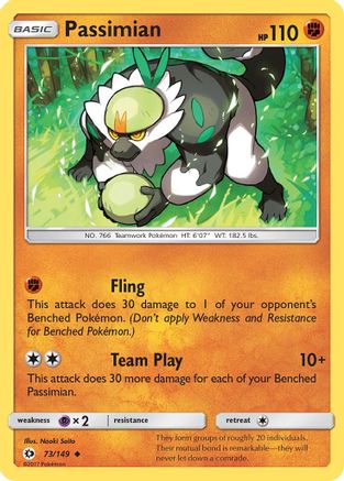 Passimian (73) [SM Base Set] Reverse Holofoil