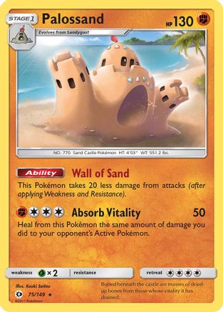 Palossand (75) [SM Base Set] Reverse Holofoil