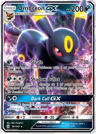 Umbreon GX (80) [SM Base Set] Holofoil