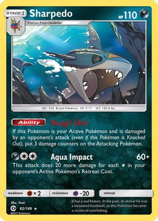 Sharpedo (82) [SM Base Set] Holofoil