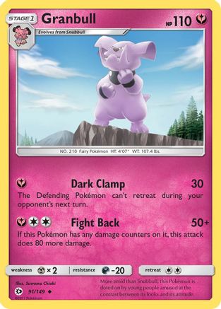 Granbull (91) [SM Base Set] Reverse Holofoil