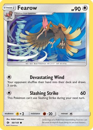 Fearow (98) [SM Base Set] Reverse Holofoil