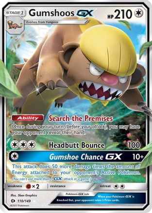 Gumshoos GX (110) [SM Base Set] Holofoil