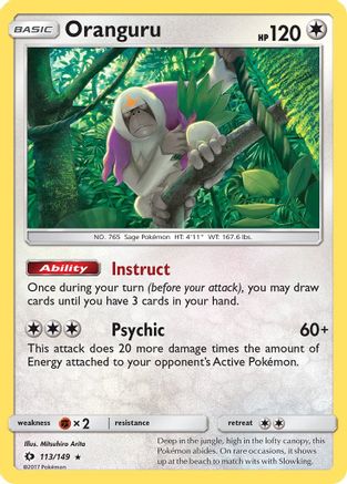Oranguru (113) [SM Base Set] Holofoil
