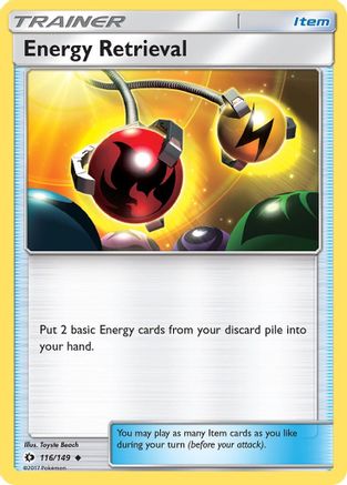 Energy Retrieval (116) [SM Base Set] Reverse Holofoil