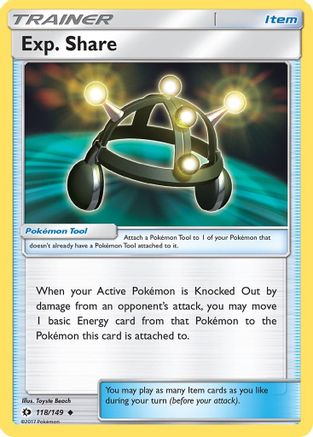 Exp. Share (118) [SM Base Set] Reverse Holofoil