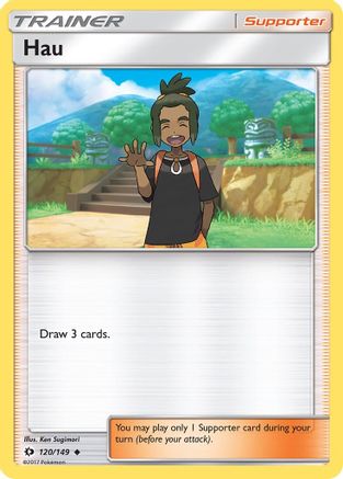Hau (120) [SM Base Set] Reverse Holofoil