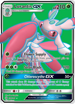 Lurantis GX (Full Art) (138) [SM Base Set] Holofoil