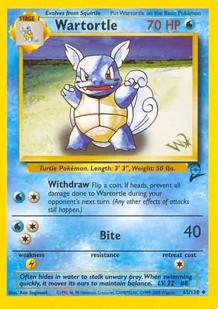 Wartortle [W Stamped] (63) [WoTC Promo]