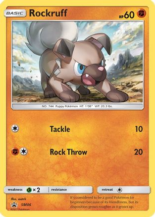 Rockruff - SM06 (SM06) [SM Promos] Holofoil
