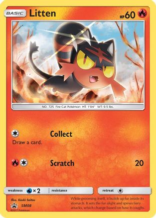 Litten - SM08 (SM08) [SM Promos] Holofoil