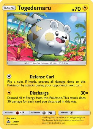 Togedemaru - SM09 (SM09) [SM Promos] Holofoil