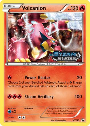 Volcanion (XY Steam Siege Prerelease) (XY145) [XY Promos] Holofoil