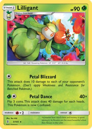 Lilligant (5) [SM - Guardians Rising] Reverse Holofoil