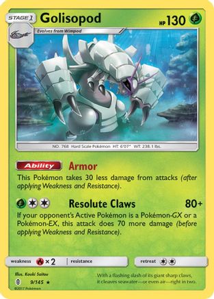 Golisopod (9) [SM - Guardians Rising] Reverse Holofoil