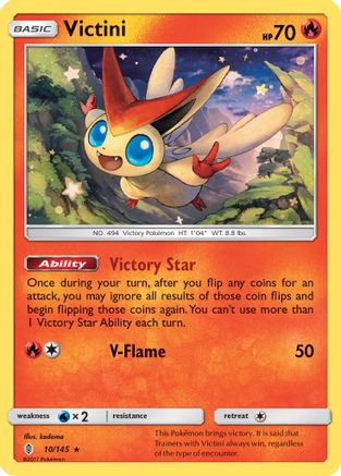 Victini (10) [SM - Guardians Rising] Holofoil