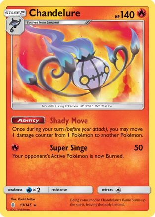 Chandelure (13) [SM - Guardians Rising] Holofoil